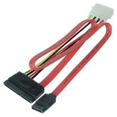 MicroConnect SATA Power 15+7pin-4+7pin Adapter - Reliable & Efficient Power Solution PI17146